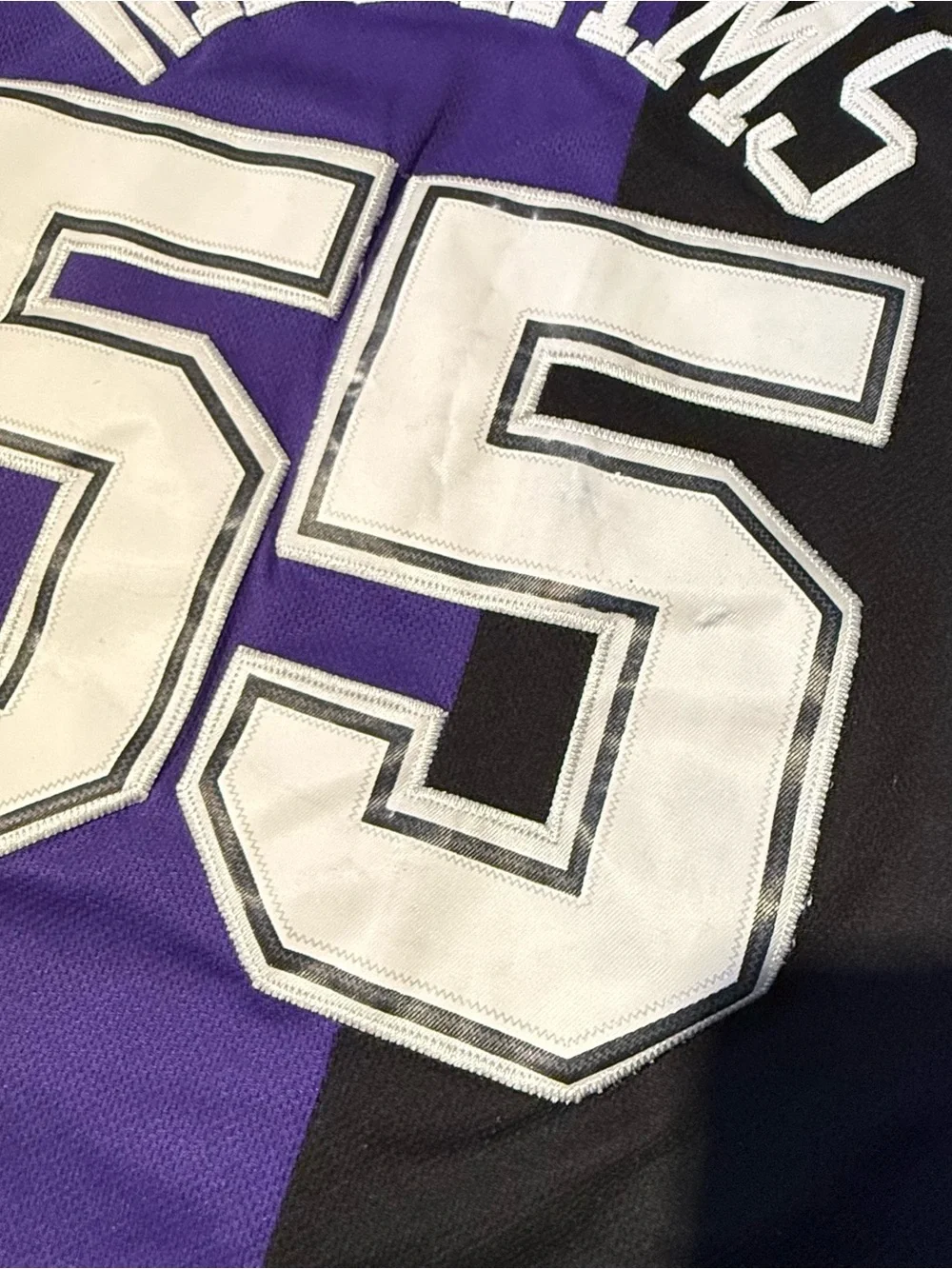 Jason Williams Sacramento Kings #55 Jersey Mens Sz Small Purple/Blk Preowned!